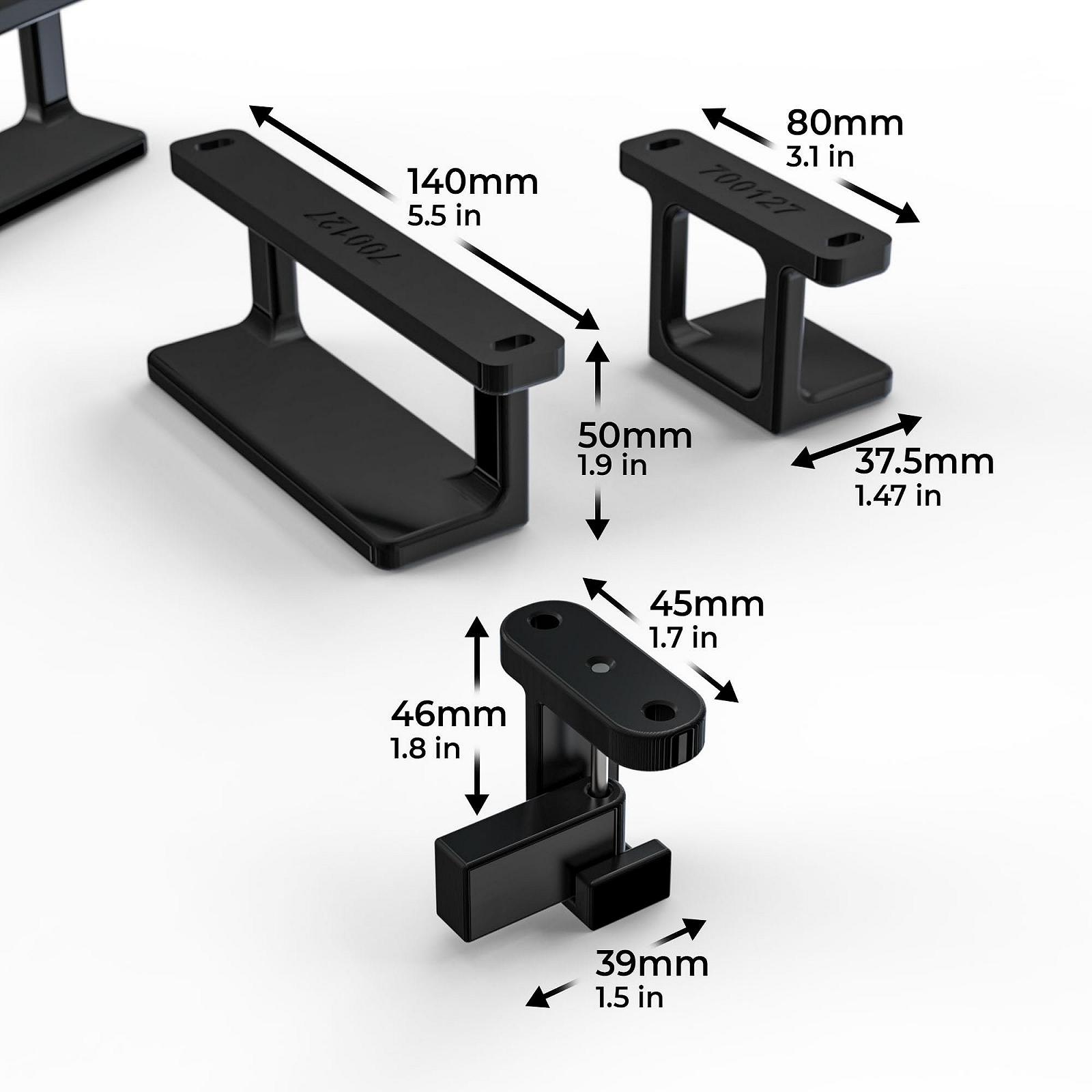 Кронштейн для ноутбука Mobilefox Під стіл з захистом від падіння для ноутбуків MacBook 0-35 мм Чорний, фото №6 Кронштейн для ноутбука Mobilefox Під стіл з захистом від падіння для ноутбуків MacBook 0-35 мм Чорний, фото №6