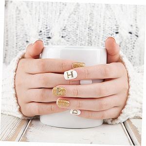 FRCOLOR 2 коробки Аксессуары для ногтей Металлическое украшение Металлические украшения для ногтей Буквенные подвески для ногтей Хрустальное украшение для скрапбукинга 3D Стразы для маникюра synthetic.ua - Фото 1