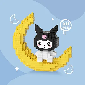 Конструктор Куроми Синнаморолл Куроми на луне Kuromi Bricks 311 деталей 3D конструктор из миниблоков synthetic.ua - Фото 1