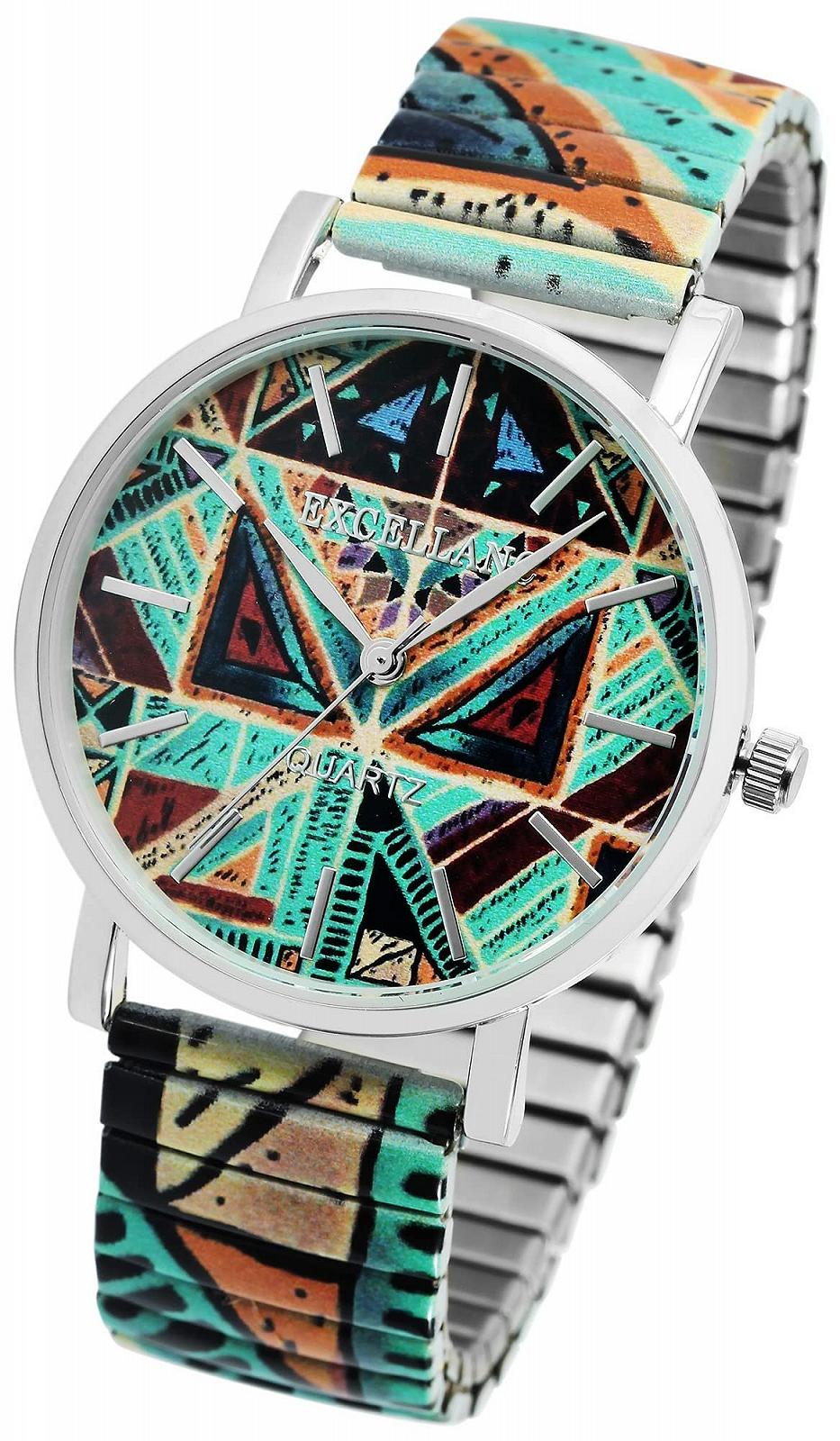 Годинник жіночий Excellanc 1700075 Зі стяжним ремінцем Нержавіюча сталь Різнокольоровий, фото №4