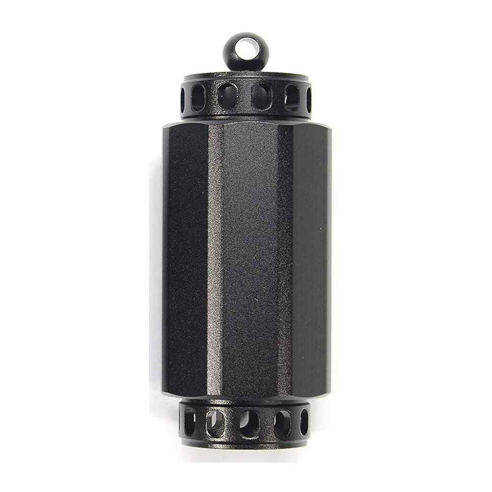 Футляр для ключів Портативний Pill Box з алюмінієвого сплаву, водонепроникний, для походів, кемпінгу, чорний, фото №1