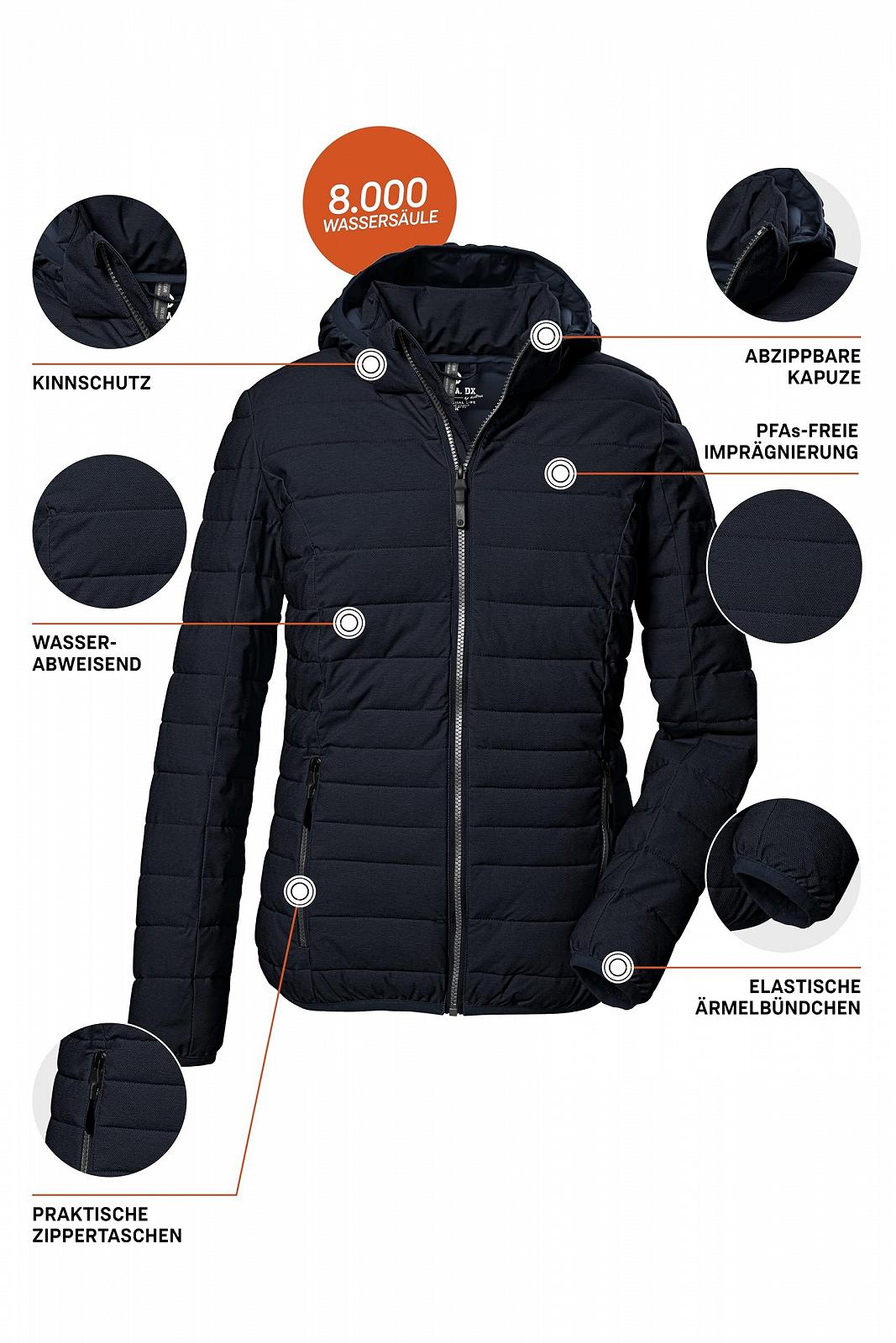 Куртка стьобана G.I.G.A. DX Women's Gw 67 Wmn Qltd Jckt_uyaka з капюшоном, що знімається, фото №3