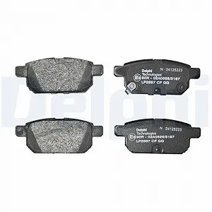 Комплект тормозных колодок DELPHI LP2687 задний мост для SUZUKI synthetic.ua - Фото 1