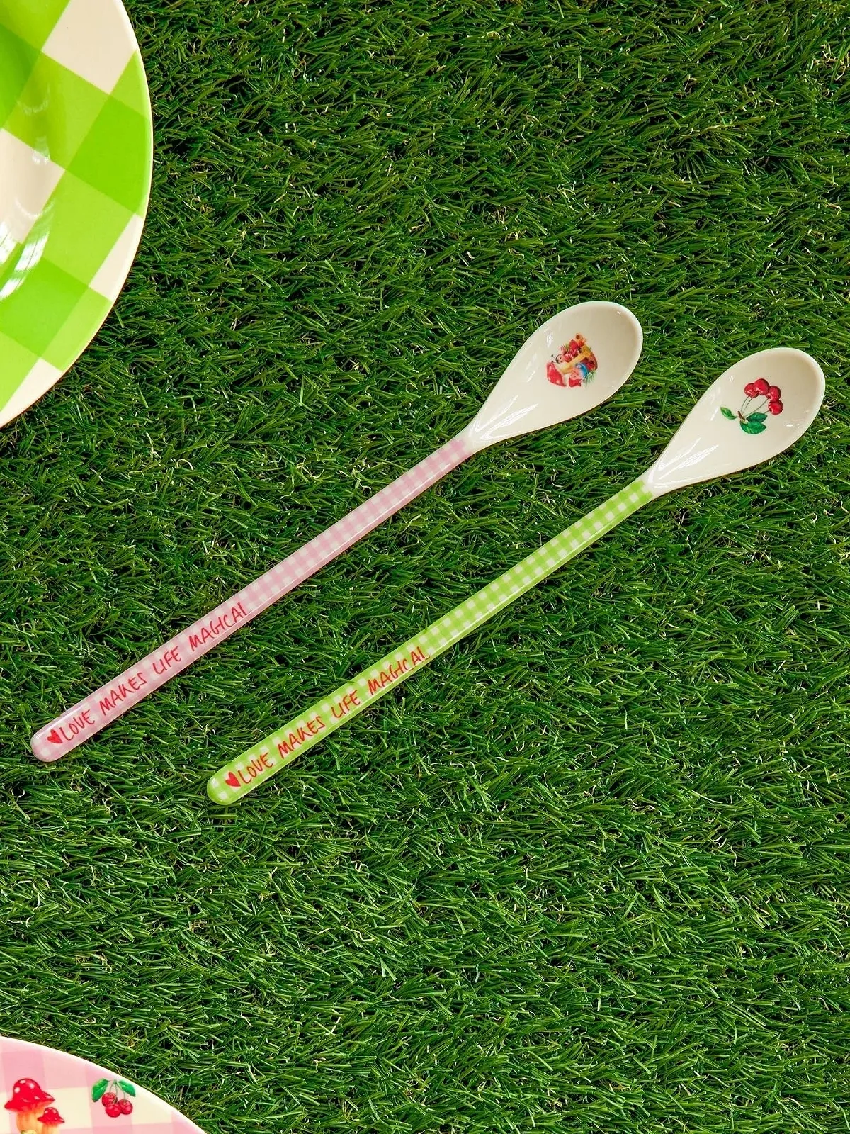 Ложка Rice Latte Меламін Набір з 2 шт. Принт Love Therapy, фото №2