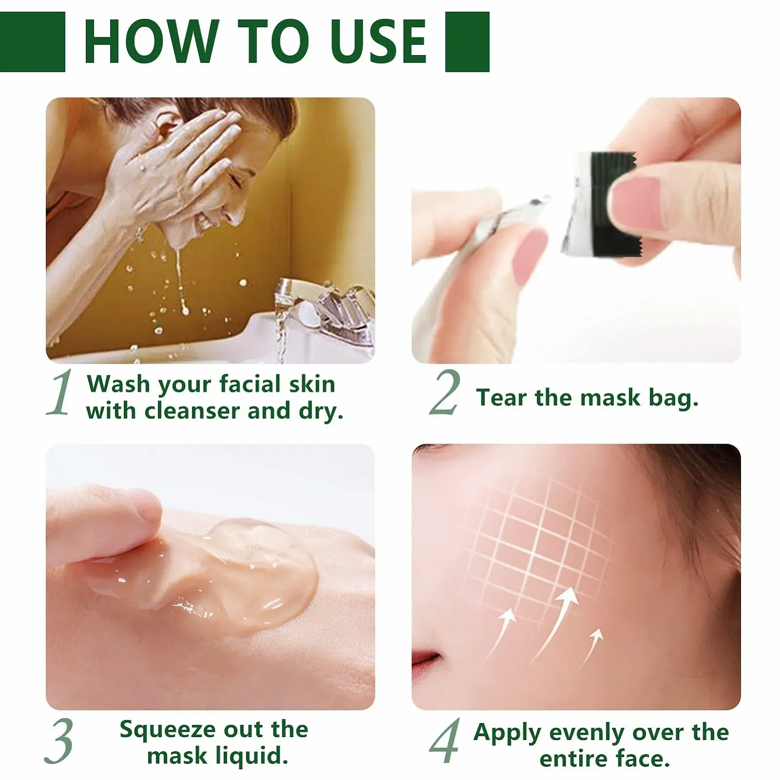 Маска Miioto Collagen нічна, набір з 4 органічних масок з колагеном, фото №3