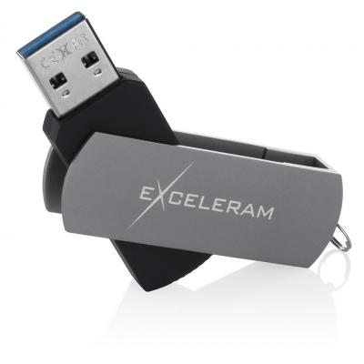 USB флеш-накопитель Exceleram 16gb P2 Series Gray/Black USB 3.1 Gen 1 EXP2U3GB16, фото №3