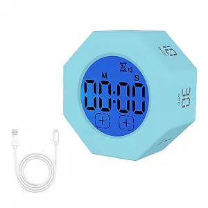 Кубический таймер Pomodoro Digital Visual Cube Timer Сенсорный LCD - Фото 1