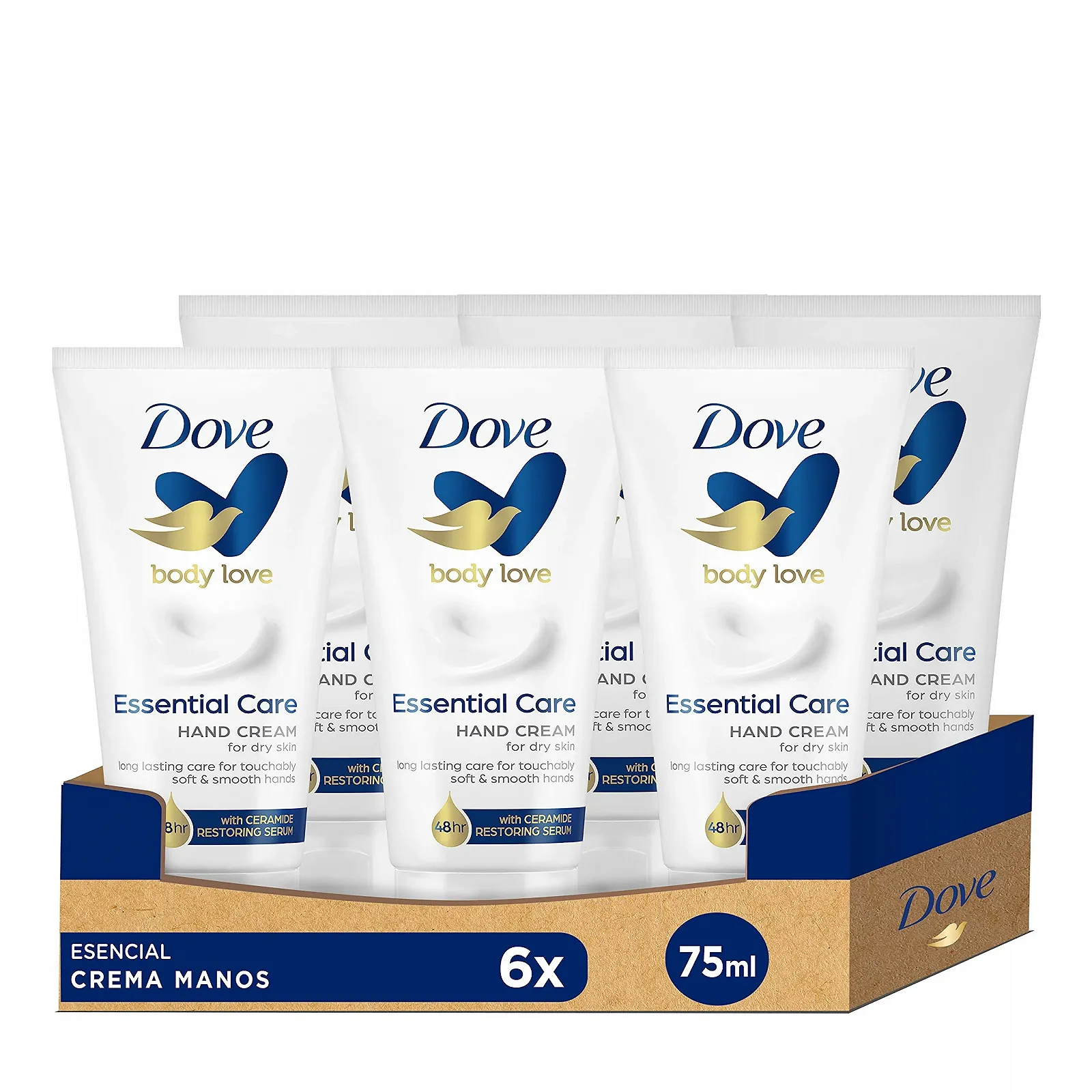 Крем для рук Dove Essential Nutrition Зволожує та живить шкіру 75 мл, 6 шт, фото №1