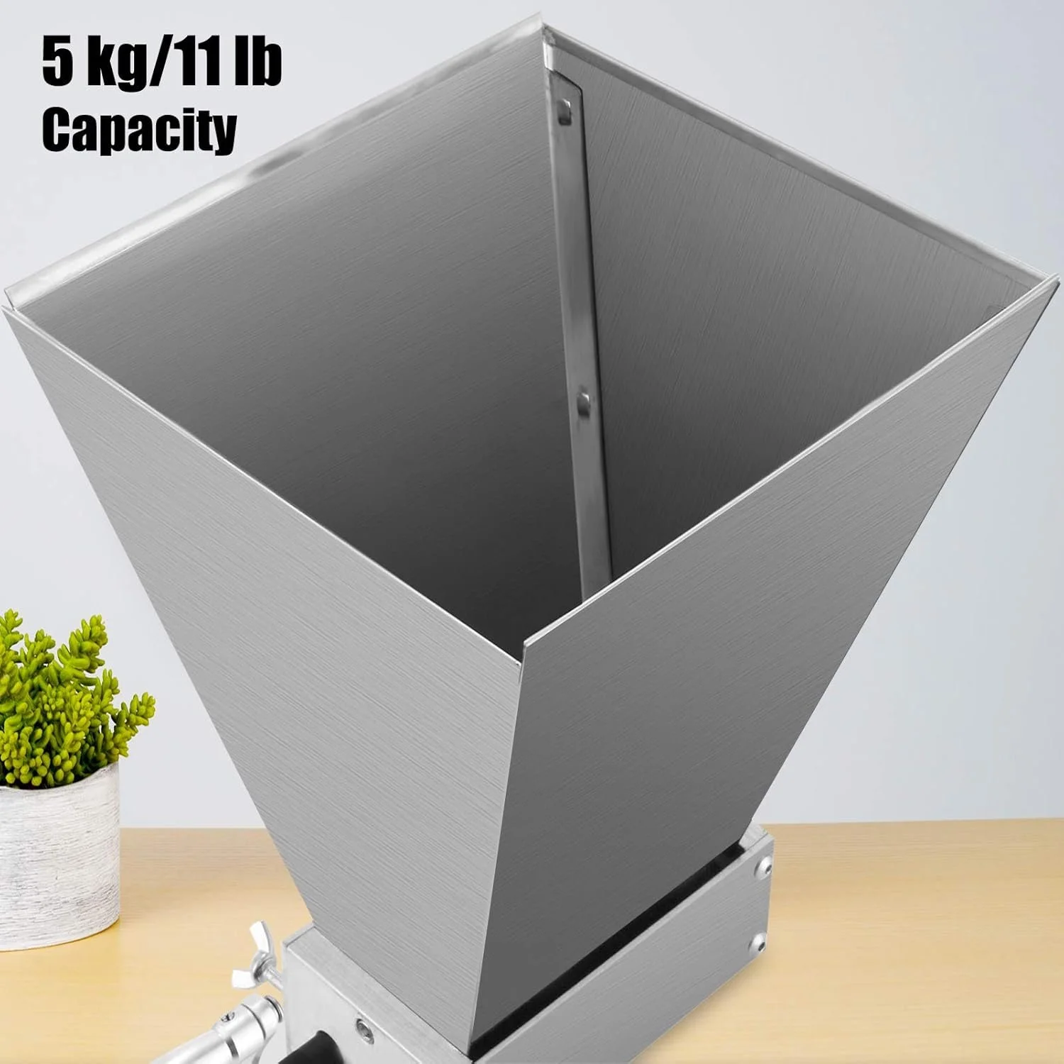 Млин для солоду VEVOR X-142 / 0-1.65 мм зазор / Для пивоваріння / Серебристий, фото №3 Млин для солоду VEVOR X-142 / 0-1.65 мм зазор / Для пивоваріння / Серебристий, фото №3