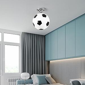 Светильник Ceiling Lights LED rongweiwang Жёлтый Футбольный для оформления детской комнаты мальчиков synthetic.ua - Фото 1