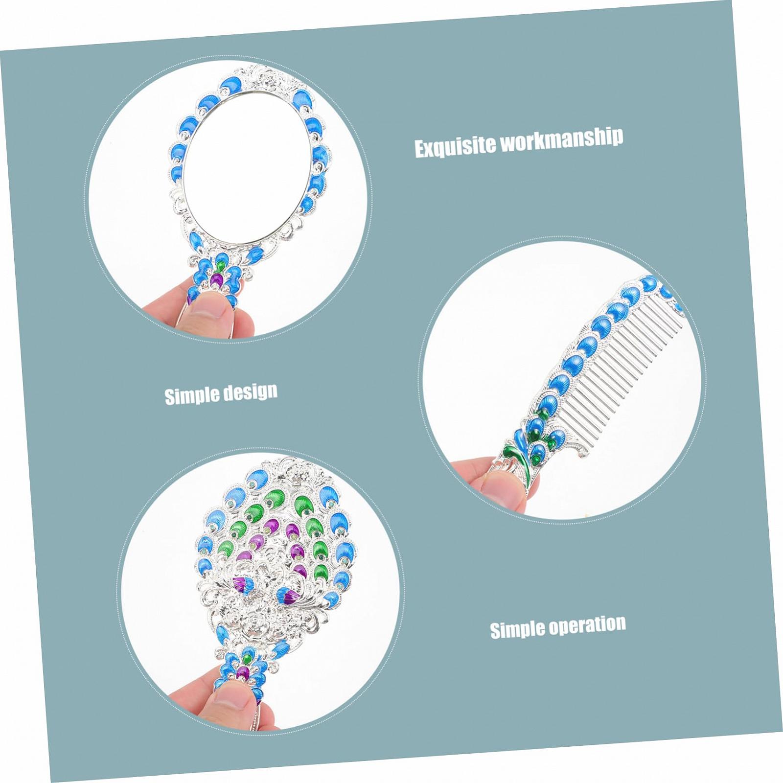 Дзеркало Angoily Retro-Griffspiegel Vanity для жінок Антикварне Метал, фото №2