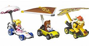 Игрушечные автомобили Hot Wheels Super Mario Kart Glider 3 шт 1:64 Поворотные колеса synthetic.ua - Фото 1