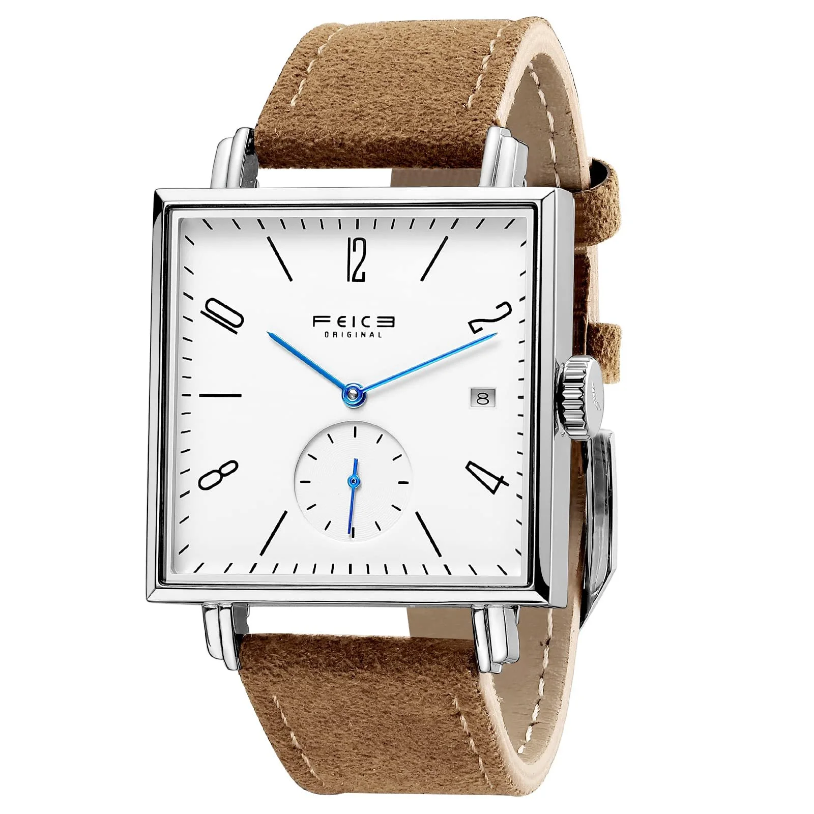 Механические часы-скелетон Feice FM301 Унисекс Квадратные Автоматические, сапфировое стекло и кожаный ремешок, диаметр: 34 мм, фото №1 Механические часы-скелетон Feice FM301 Унисекс Квадратные Автоматические, сапфировое стекло и кожаный ремешок, диаметр: 34 мм, фото №1