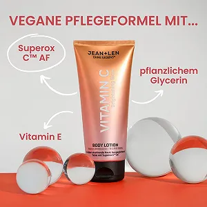 Лосьйон для тіла Jean & Len Vitamin C з Superox C AF зі сливи какаду та вітаміном Е для сяючої шкіри, 200 мл synthetic.ua - Фото 1