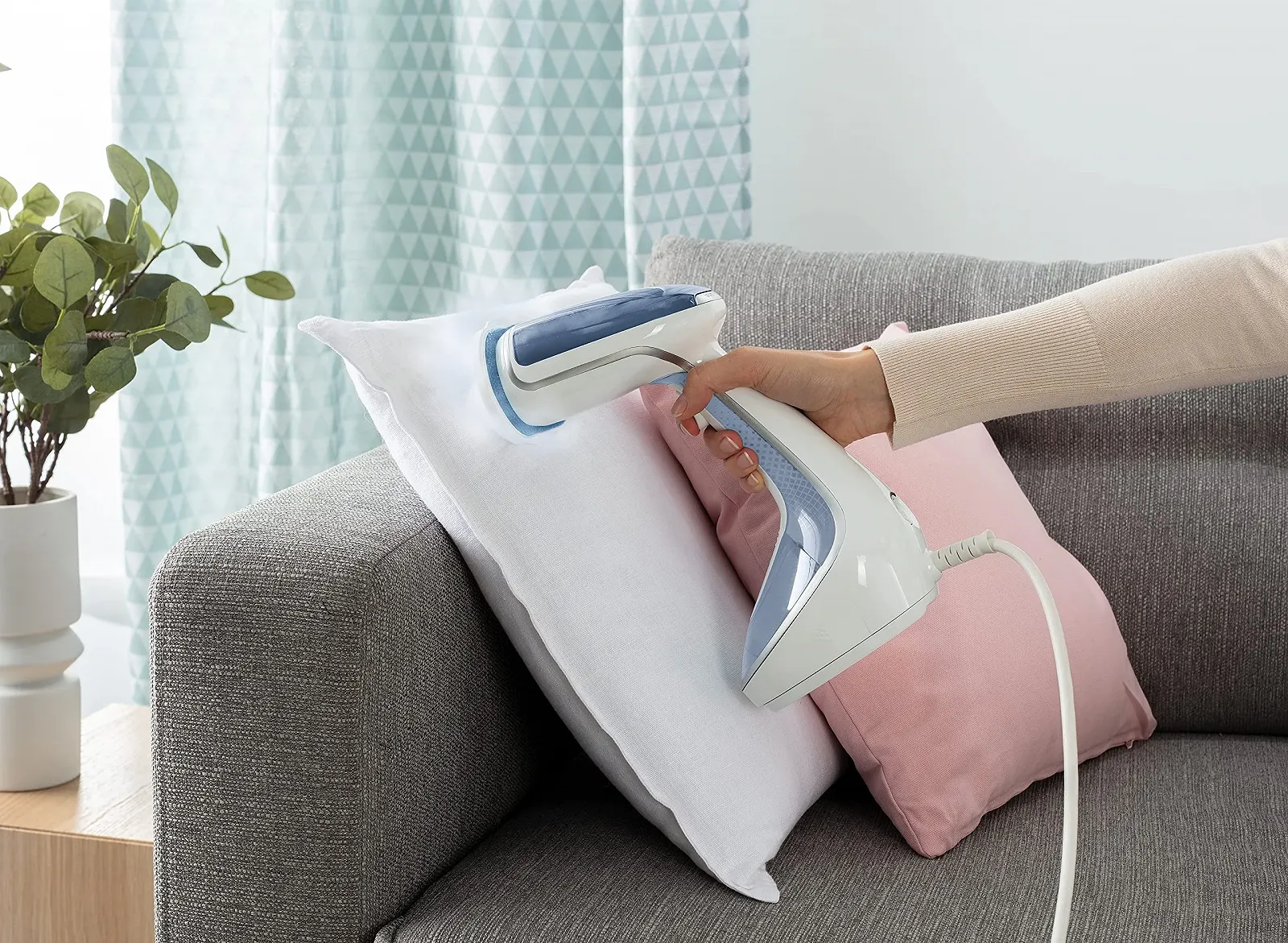 Паровая щетка Tefal Pure Tex DT9531 4-в-1 Белый/Голубой, фото №8