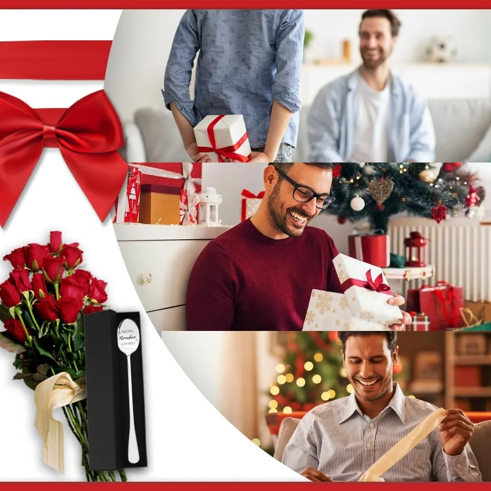 Ложка для кави з гравіюванням Brother. Найкращий брат у світі, фото №7