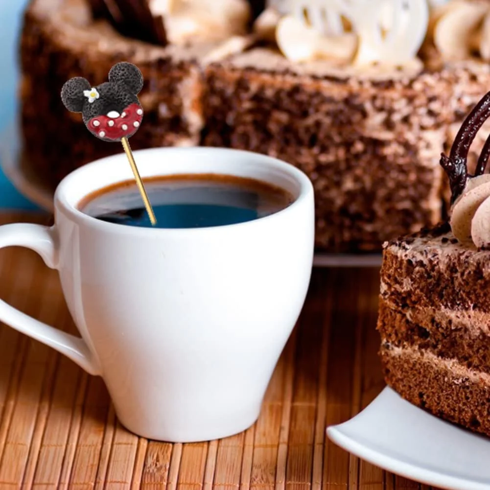 Ложка чайная из нержавеющей стали, набор 6 шт, ложка для кофе, подарочная ложка, милый пончик, подходит для молока, напитков, кофе, мороженого, десертов, фото №7