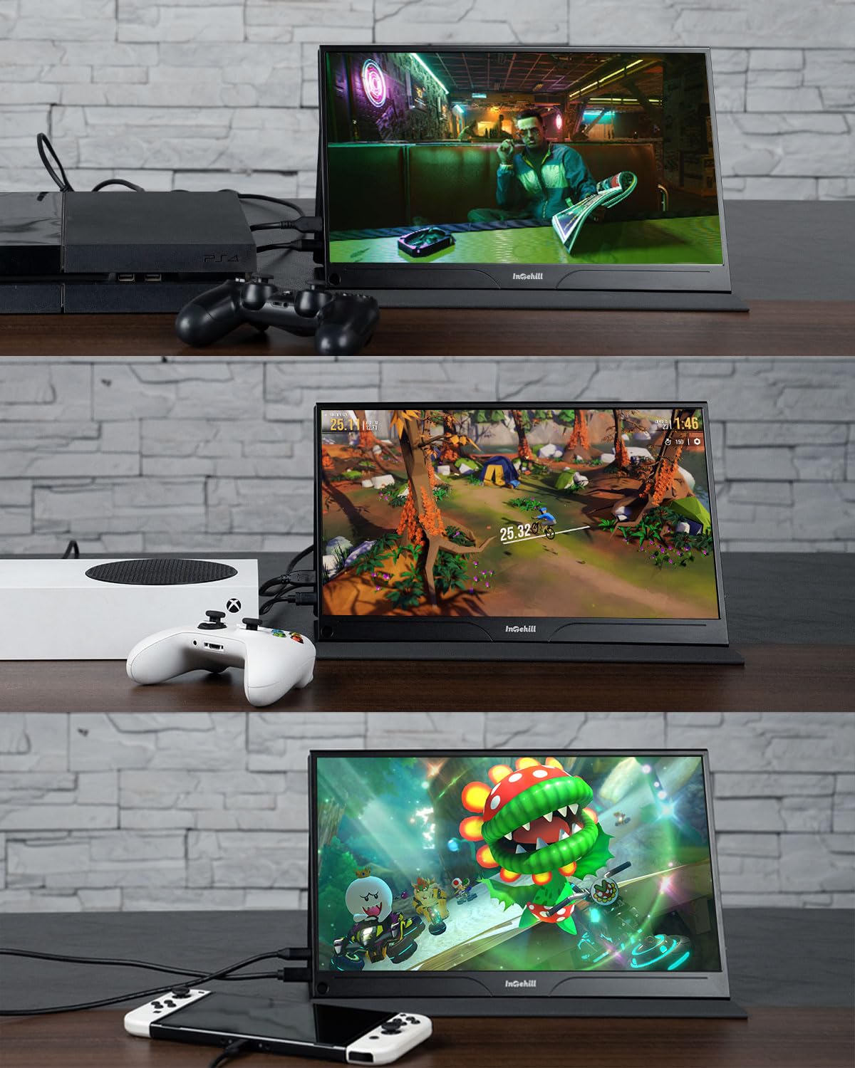 Монітор Intehill Portable P15NA 15.6 дюймів 1920x1080 FHD матовий HDMI/Type-C/USB-C, фото №6