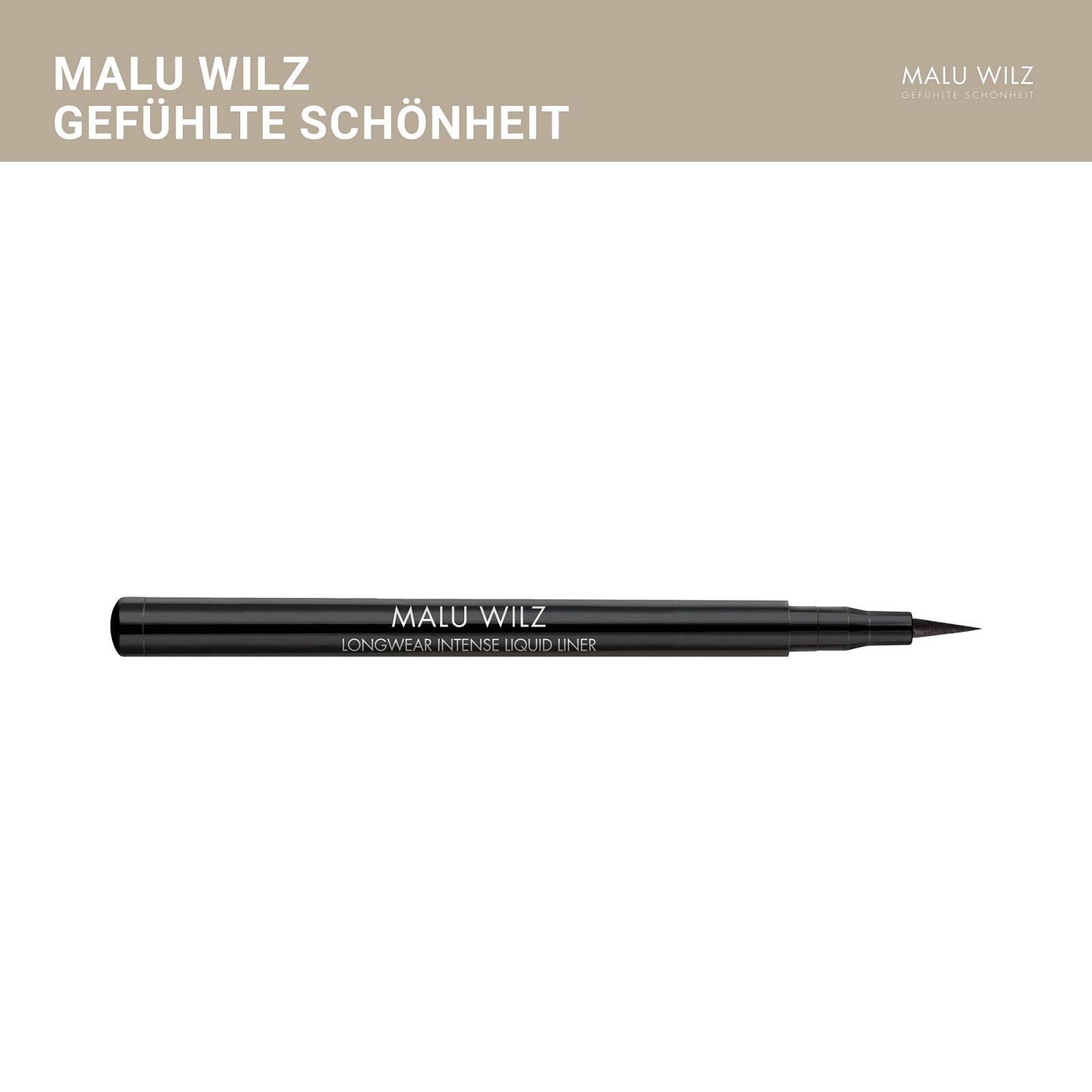 Підводка для очей Malu Wilz Longwear Intense Liquid Liner, Чорний, фото №6 Підводка для очей Malu Wilz Longwear Intense Liquid Liner, Чорний, фото №6