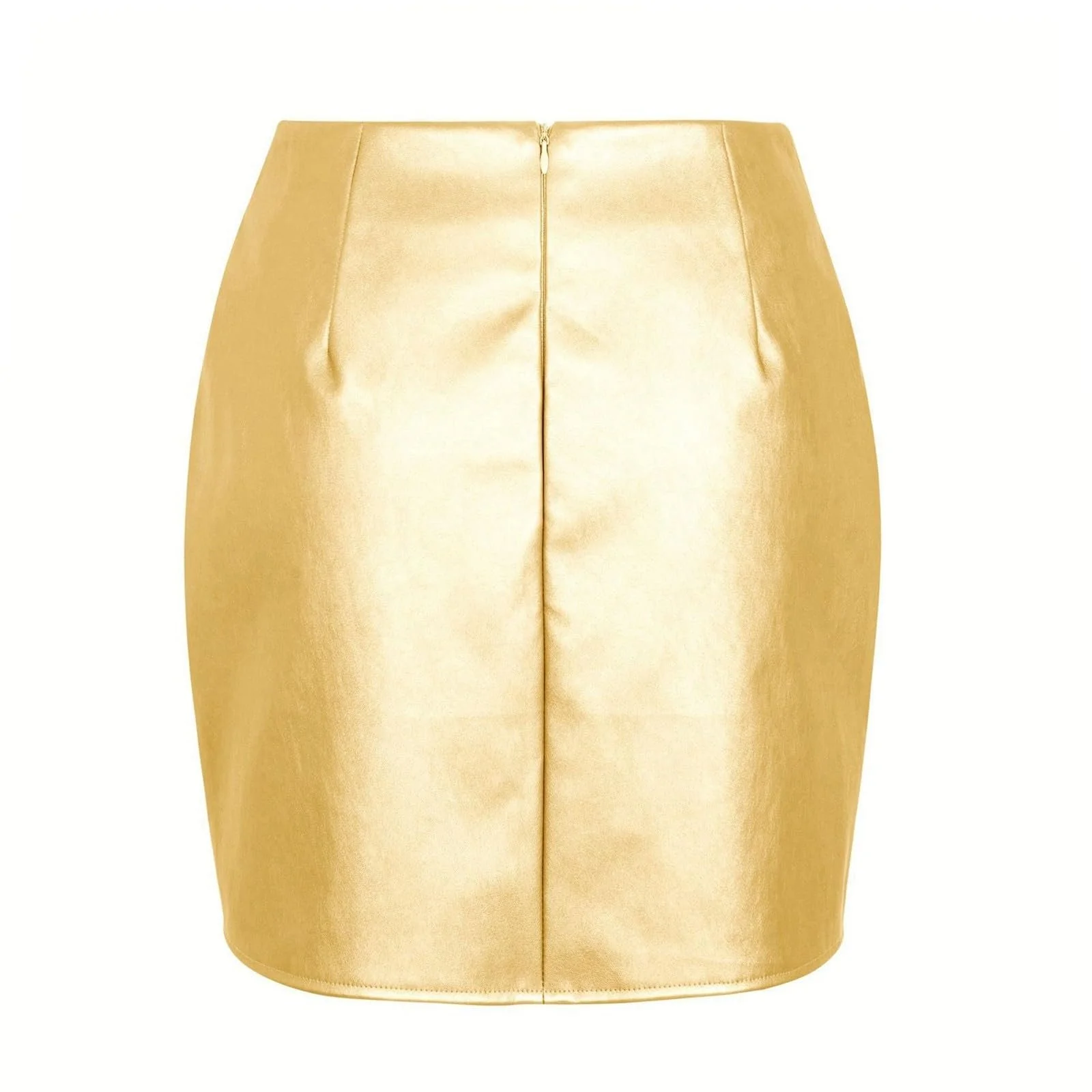 Спідниця Міні Золота Slim Fit, фото №3