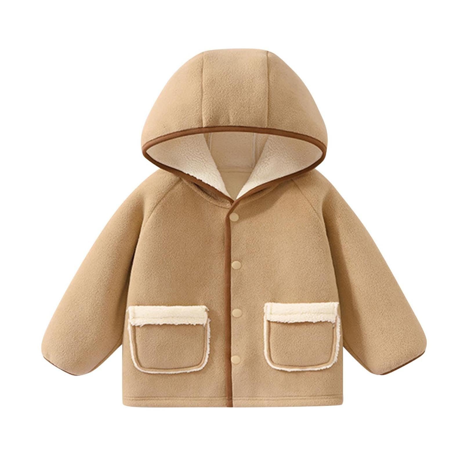 Детское пальто с капюшоном Осень и зима Утепленное пальто Теплые топы Плюшевая куртка для мальчиков и девочек Зимнее детское толстое пальто Идеально подходит для повседневной жизни и отдыха (9 месяцев - 7 лет), фото №1 Детское пальто с капюшоном Осень и зима Утепленное пальто Теплые топы Плюшевая куртка для мальчиков и девочек Зимнее детское толстое пальто Идеально подходит для повседневной жизни и отдыха (9 месяцев - 7 лет), фото №1