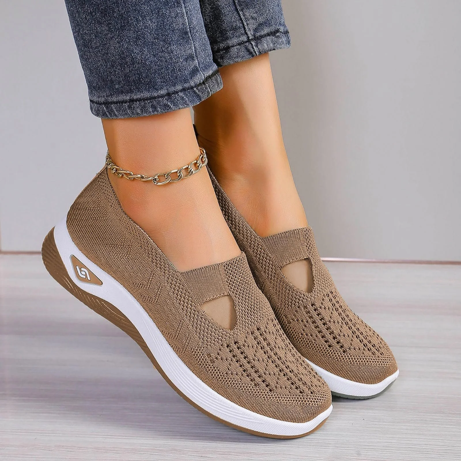 Ортопедические Кроссовки Gyaimxfu Женские Без Шнуровки, фото №4 Ортопедические Кроссовки Gyaimxfu Женские Без Шнуровки, фото №4