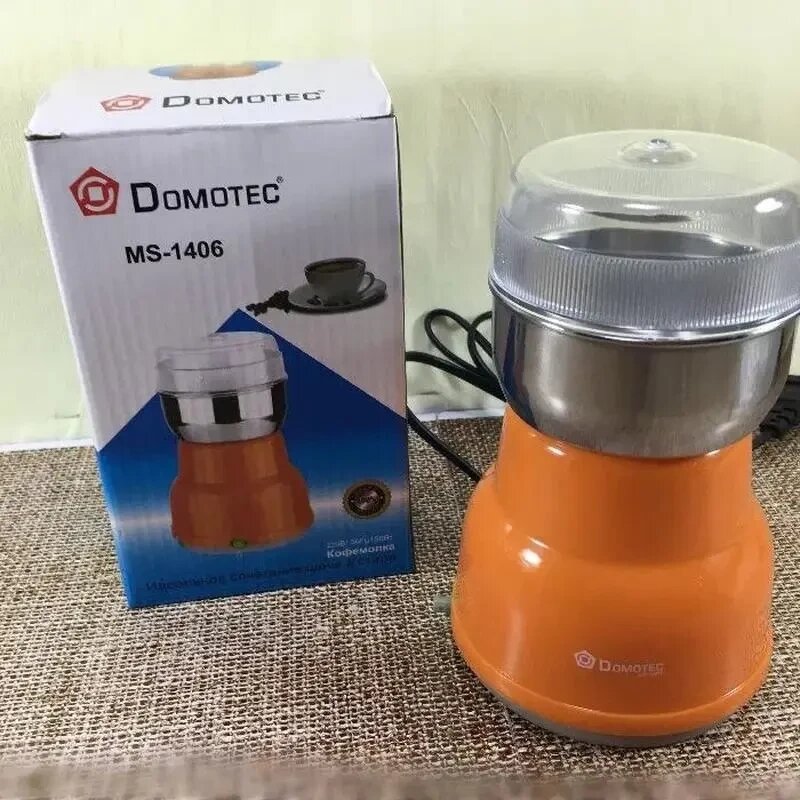 Кофемолка электрическая Domotec MS-1406 220V/150W, фото №6 Кофемолка электрическая Domotec MS-1406 220V/150W, фото №6