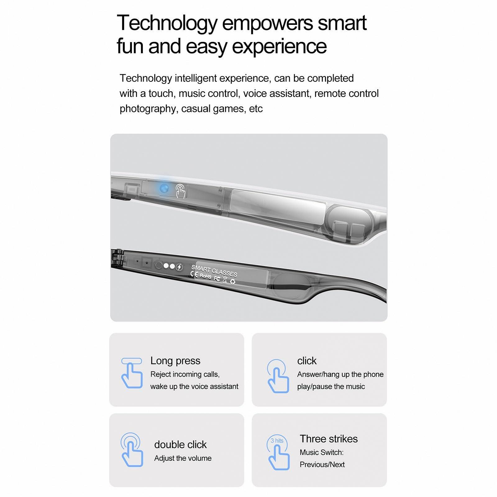 Розумні окуляри для перекладу AI Bluetooth для чоловіків і жінок, 163 мови, у реальному часі, фото №9 Розумні окуляри для перекладу AI Bluetooth для чоловіків і жінок, 163 мови, у реальному часі, фото №9