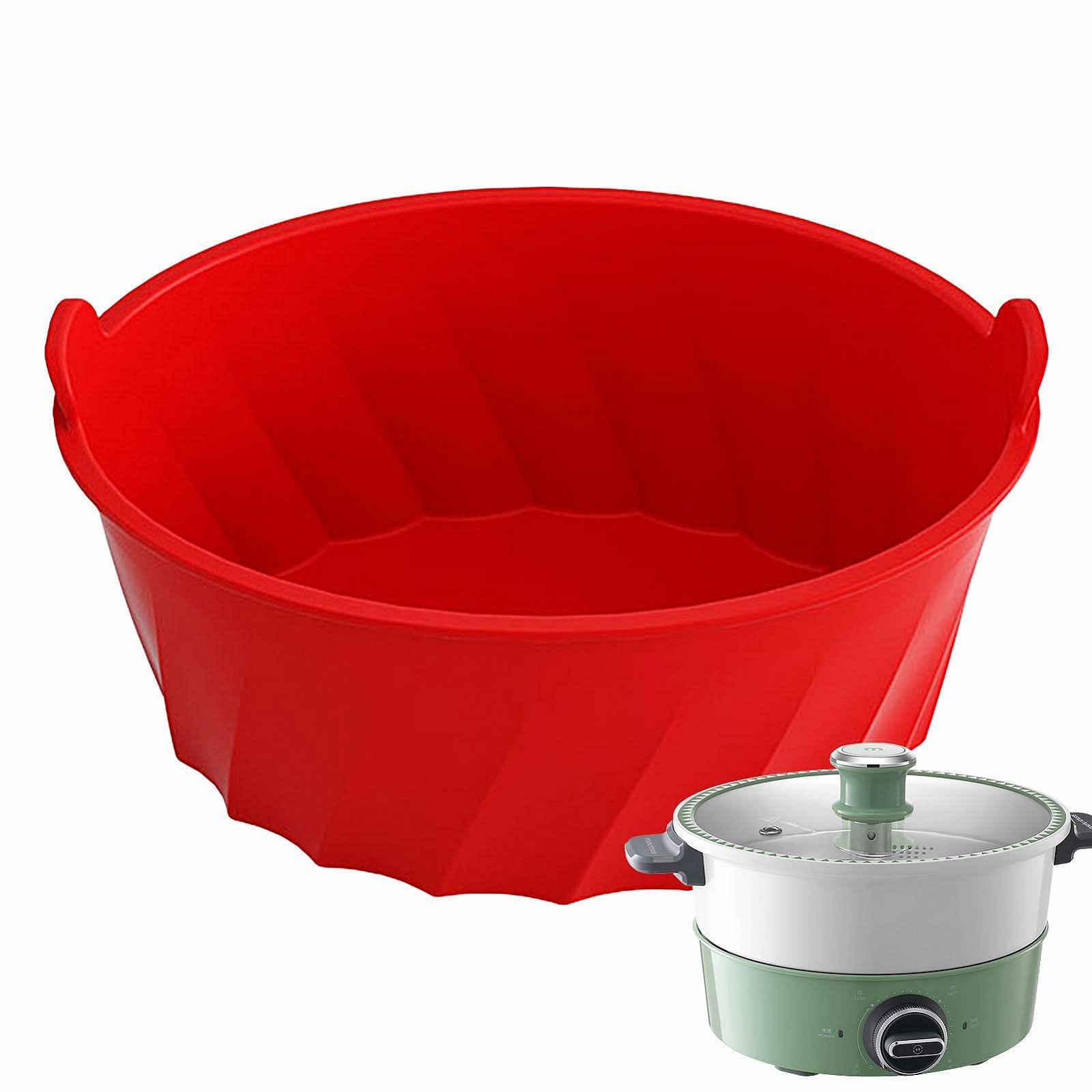 Вставка для мультиварки Silicone Pot Liner 6-8 Quart Oval Reusable Leak-proof Dishwasher Safe Delr, фото №7