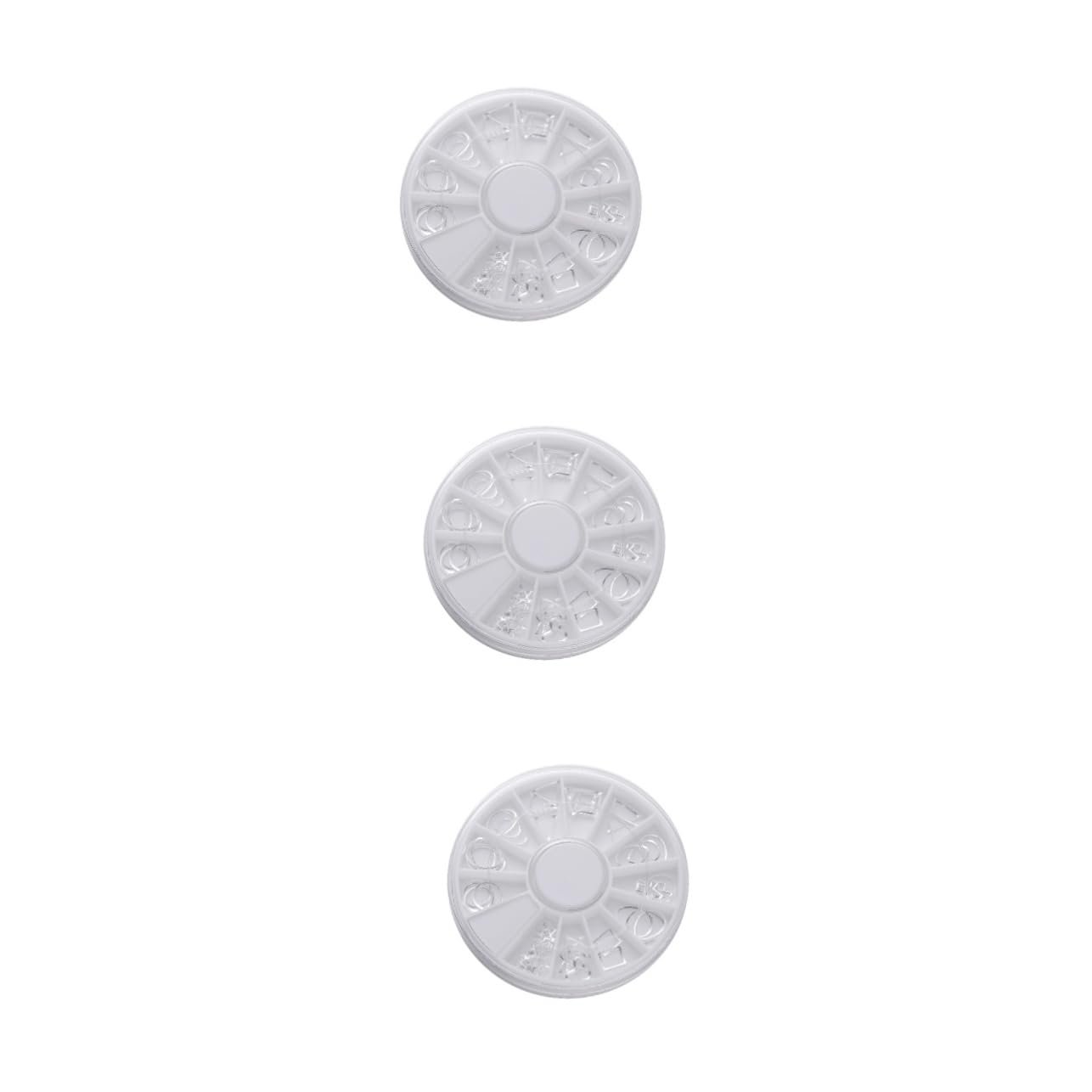 Набір для декорування нігтів (3 шт.) WOONEKY, сріблястий металевий декор, фото №1 Набір для декорування нігтів (3 шт.) WOONEKY, сріблястий металевий декор, фото №1