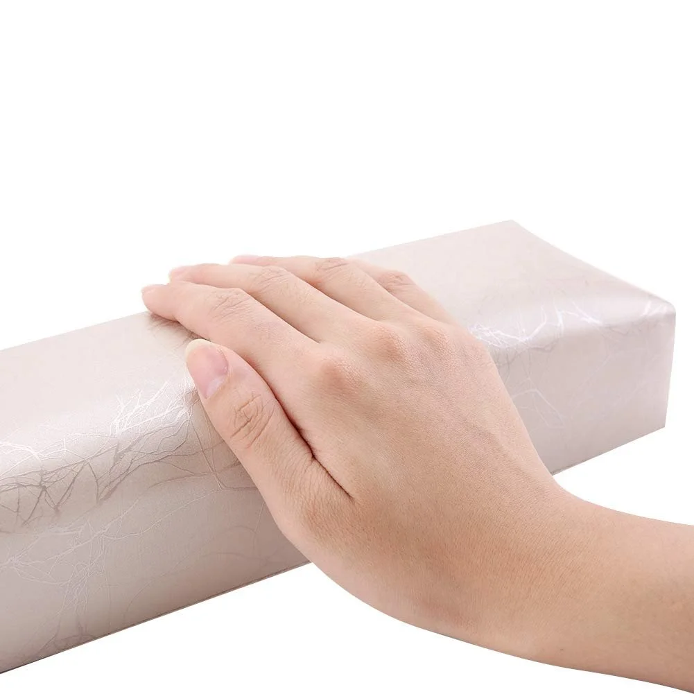 Подушка для манікюру смугаста Шкіра М'яка Губка Сріблястий, фото №8