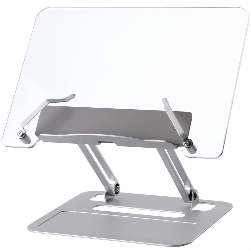 Підставка для ноутбука складана портативна алюмінієва, регульована по висоті, фото №2