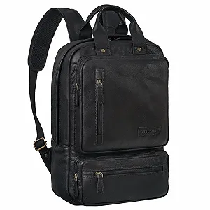 Купить Рюкзак для ноутбука STILORD Trinity 15.6 дюйма из натуральной кожи Черный - Фото 1 Рюкзак для ноутбука STILORD Trinity 15.6 дюйма из натуральной кожи Черный - Фото 1