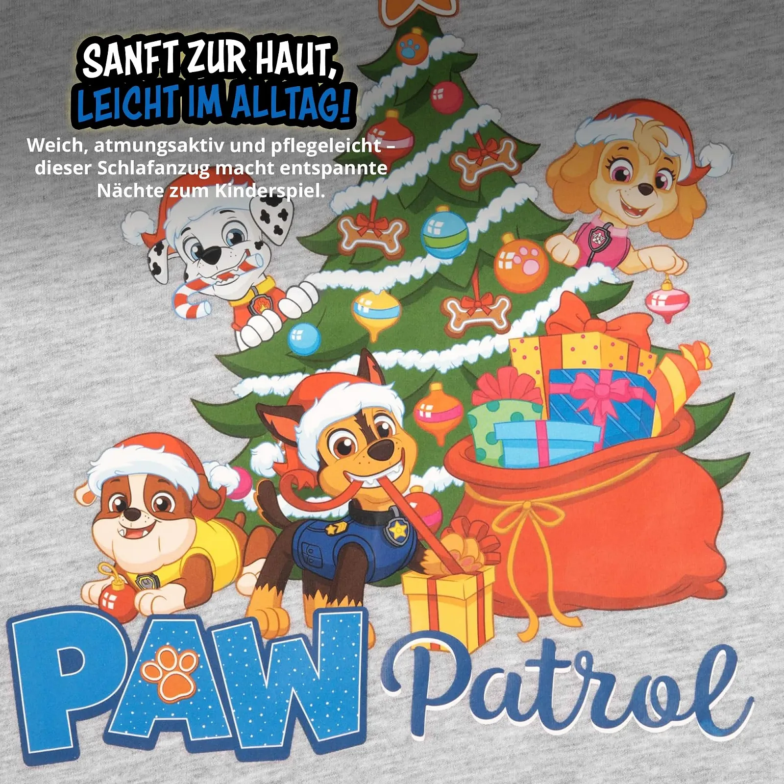 Піжама United Labels Paw Patrol для хлопчиків Довга Сіро-блакитна, фото №5