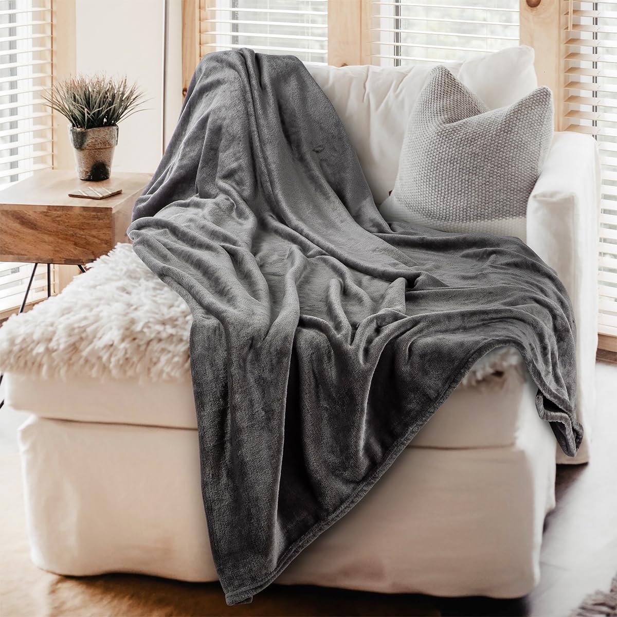 Покривало Visaggio Cashmere Touch, 180 x 220 см, флісова, Покривало для дивану, фото №8