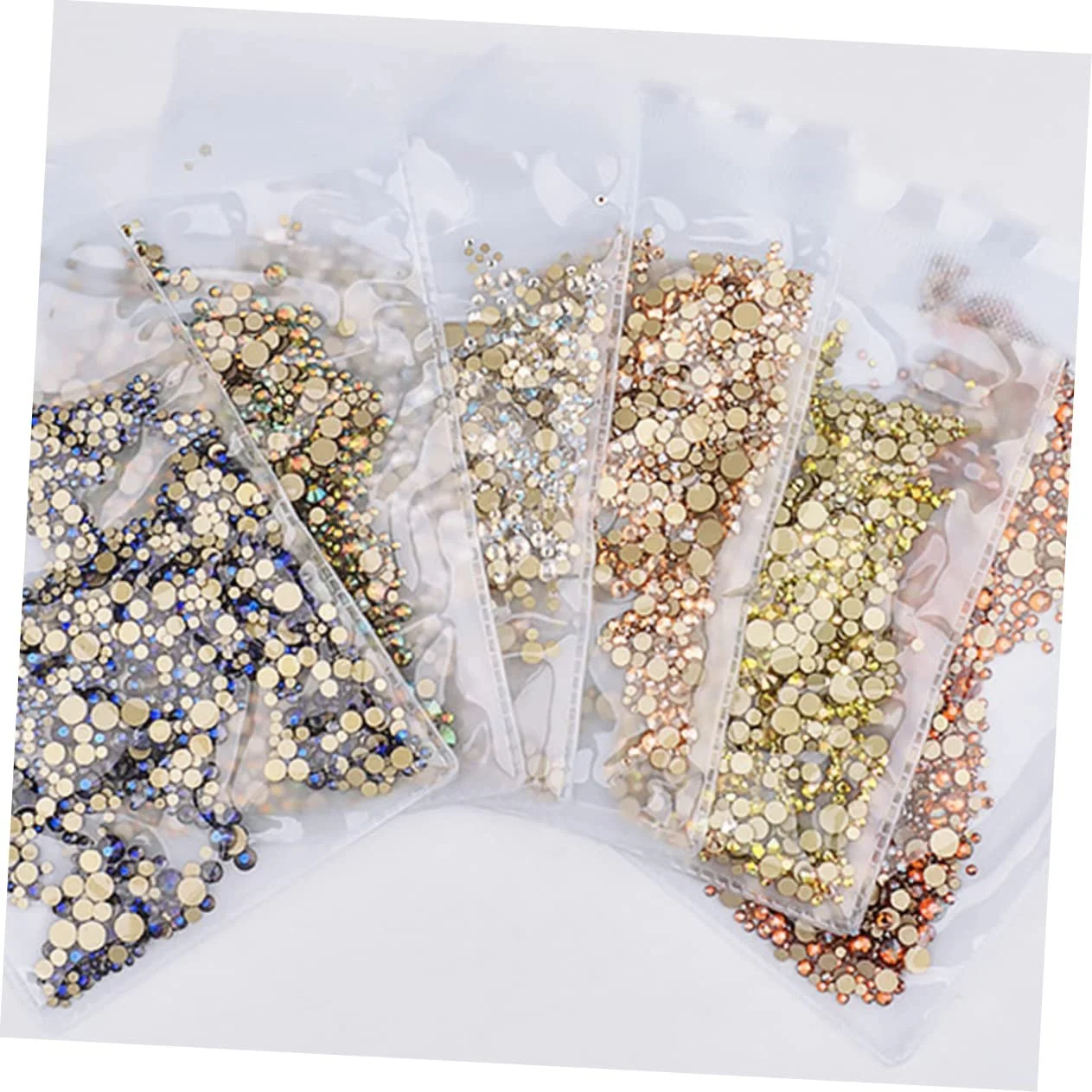 Стрази для нігтів Безбарвні 1440 шт, фото №7
