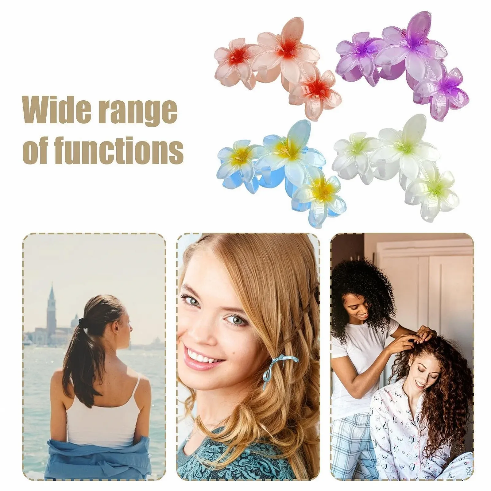 Заколка для волос Кветок Большая заколка для волос в форме цветка, милая для женщин, модные заколки для волос, нескользящие заколки для коротких и длинных волос для поездок на работу, свиданий, фото №4 Заколка для волос Кветок Большая заколка для волос в форме цветка, милая для женщин, модные заколки для волос, нескользящие заколки для коротких и длинных волос для поездок на работу, свиданий, фото №4