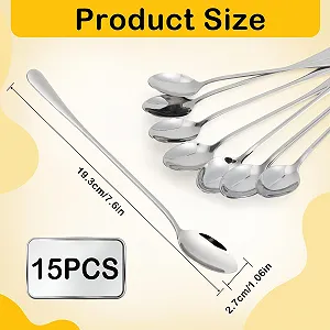 Ложка Длинная для латте макиато из нержавеющей стали, 195 см synthetic.ua - Фото 1