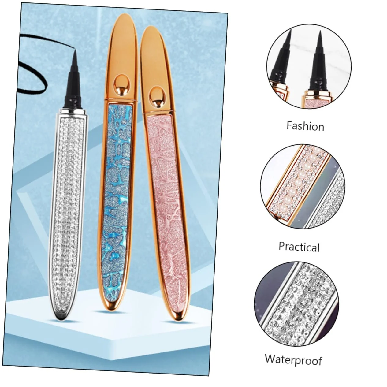 Лайнер Angoily Diamant-Eyeliner водостійка Рідка, фото №3 Лайнер Angoily Diamant-Eyeliner водостійка Рідка, фото №3