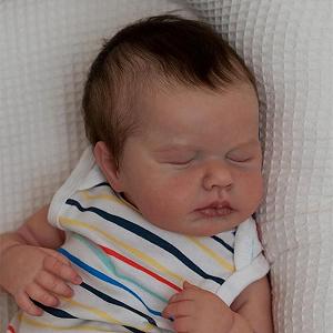 Кукла Реборн Девочка 49 см Ручной работы Моющаяся Мягкое Виниловое Тело, как Настоящий Ребенок, Спящие Глаза Девочка synthetic.ua - Фото 1