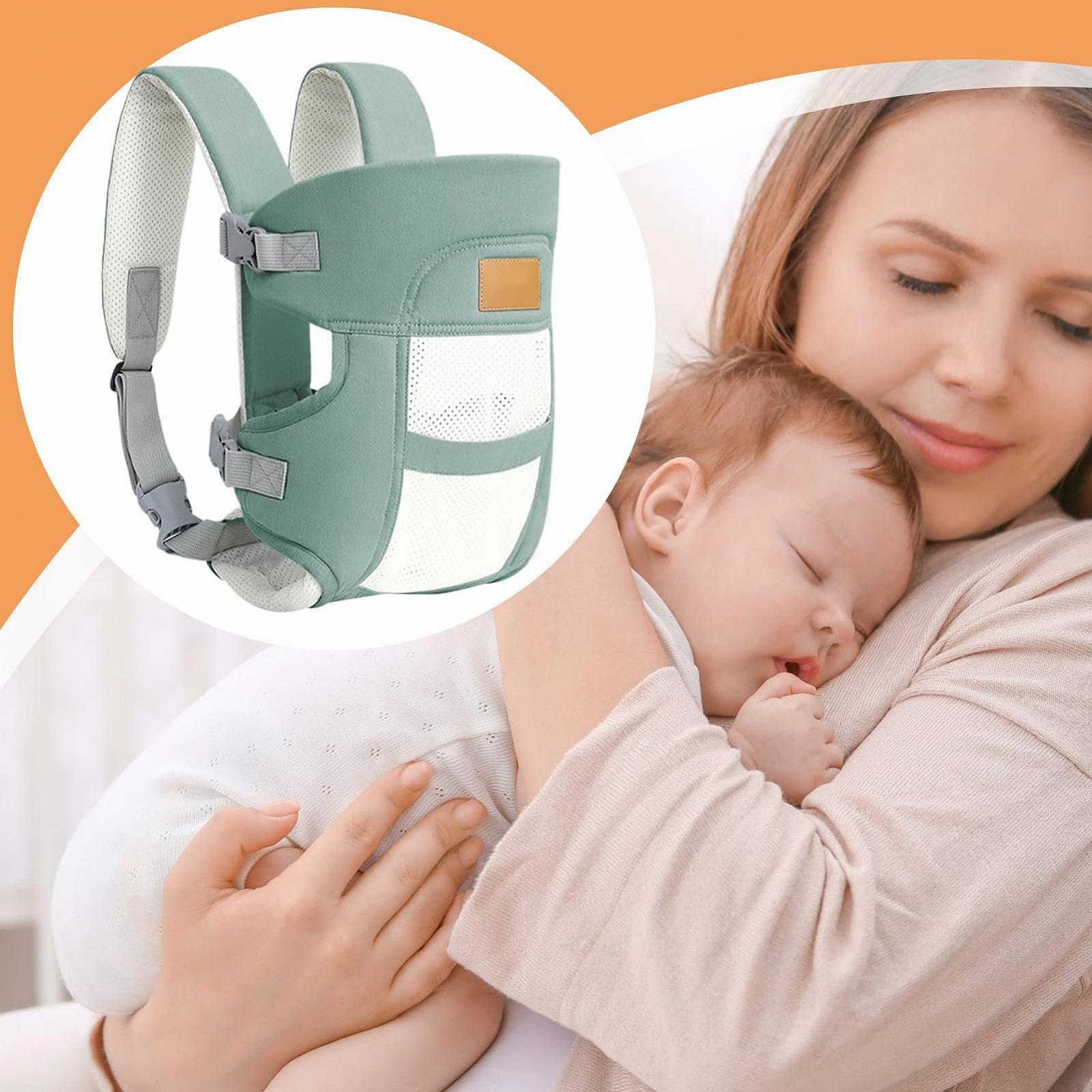 Нагрудна переноска Baby Holder Fronttrage повітропроникна з легким підголівником ергономічна регульована, фото №5
