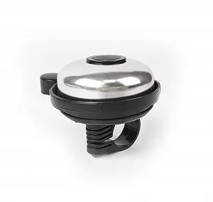 Велосипедный звонок классический A-Bike алюминиевый серебристый (G0000145) synthetic.ua - Фото 1