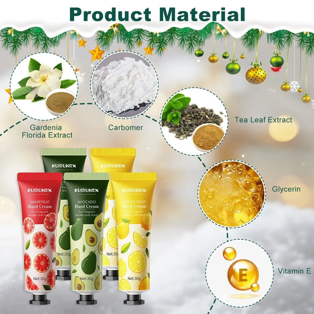 Набір кремів для рук 5 шт. Зволожуючий крем для рук і ніг з ароматом, фото №3