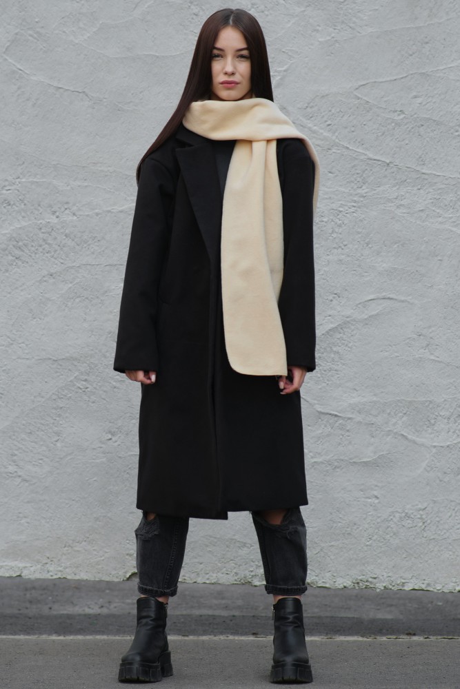 Флісовий шарф Without long beige, фото №5