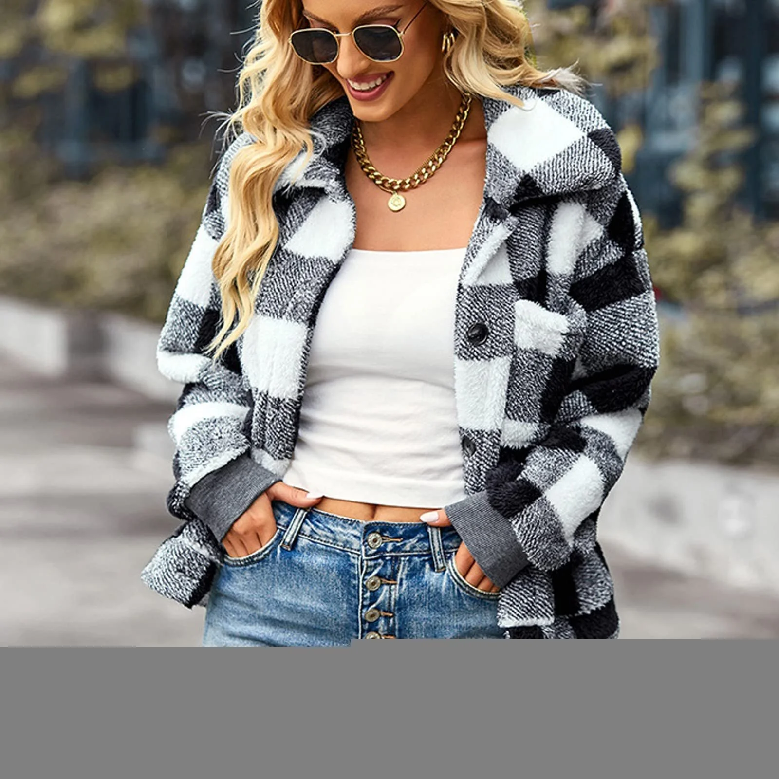 Пальто HKUOPW Різдвяна ніч Приталений з кишенями, фото №2