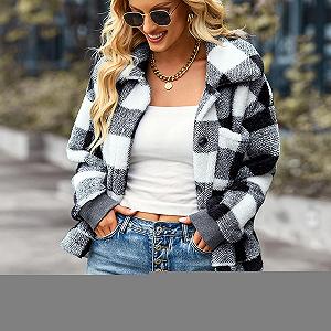 Пальто HKUOPW Різдвяна ніч Приталений з кишенями synthetic.ua - Фото 1