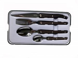 Купити Набір столових приборів Laguiole Evolution Sens Collection (Темне дерево) 16 предметів - Фото 1 Набір столових приборів Laguiole Evolution Sens Collection (Темне дерево) 16 предметів - Фото 1