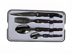 Купити Набір столових приборів Laguiole Evolution Sens Collection (Темне дерево) 16 предметів - Фото 1 Набір столових приборів Laguiole Evolution Sens Collection (Темне дерево) 16 предметів - Фото 1