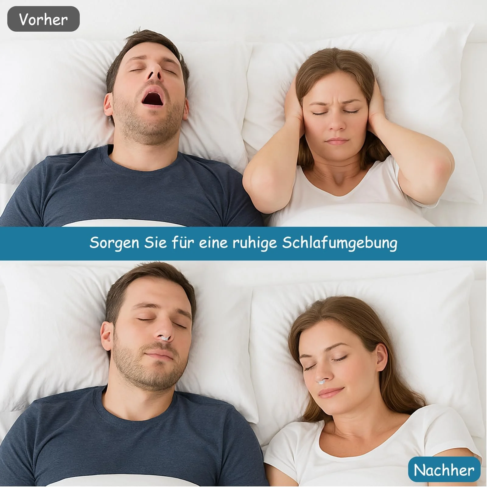 Клипса против храпа Многократная для улучшения сна и облегчения дыхания, фото №2