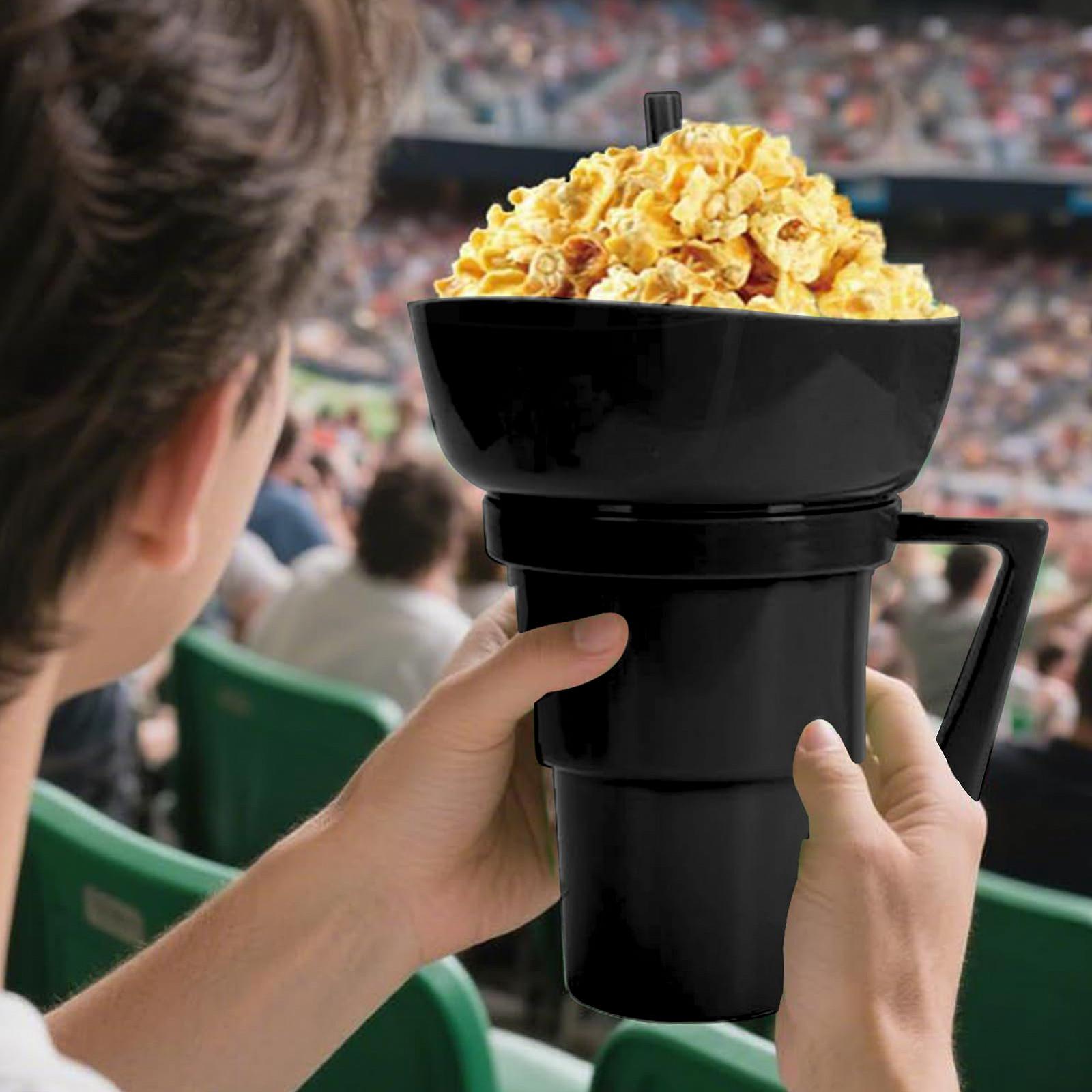 Кухоль 2-в-1 багаторазового використання для снеків та напоїв з соломинкою, фото №2 Кухоль 2-в-1 багаторазового використання для снеків та напоїв з соломинкою, фото №2